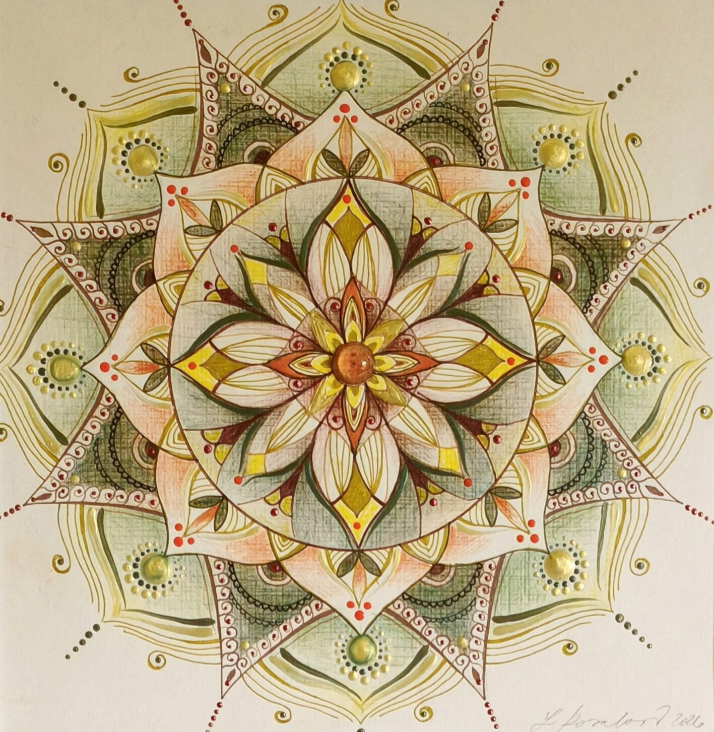 Okrová mandala