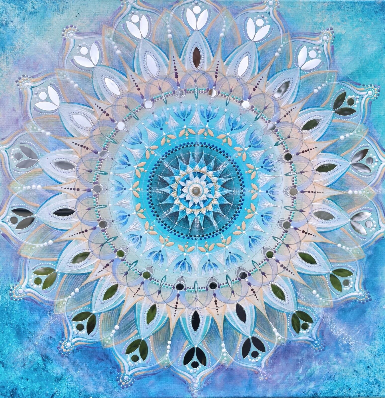 Tyrkysová mandala