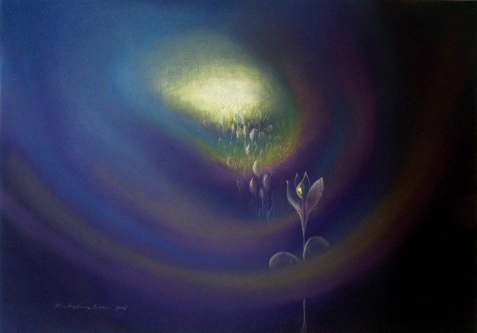 Zahrada kosmu I — suchý pastel